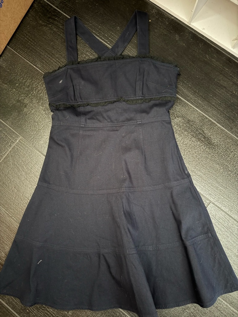 Red Valentino Women’s Navy Strappy A-Line Dress